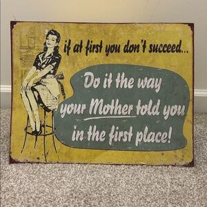 Vintage Style Wall Art with Quote